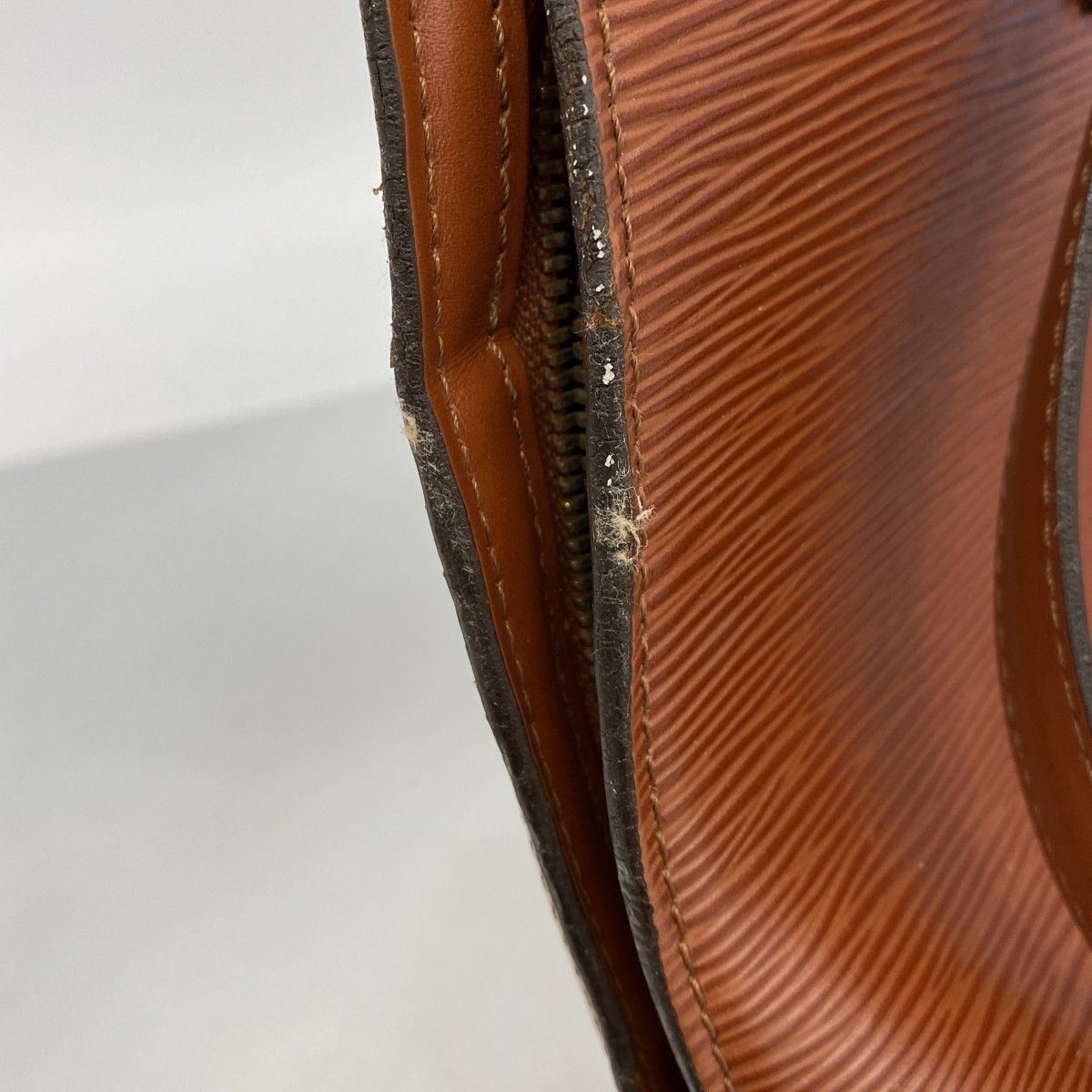 Louis Vuitton Shoulder Bag Epi Lussac Kenya Brown — view 9