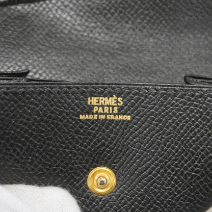 Hermes Coin Case Levain Calte Courchevel Black Gold — view 4