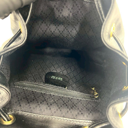 Gucci Vintage Bamboo Leather Mini Sac Backpack Black — view 9