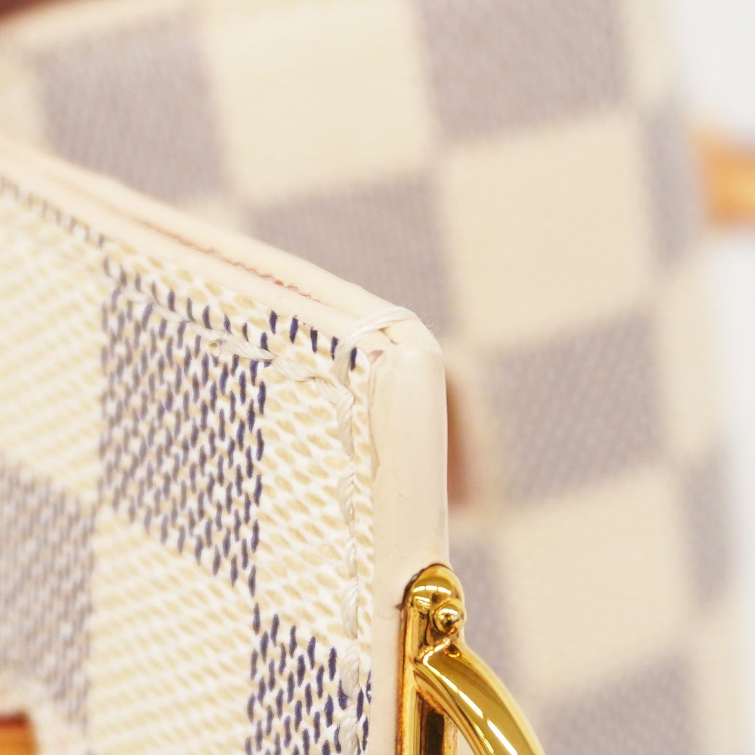 Louis Vuitton Handbag Damier Azur Girolatta White — view 8