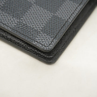 Louis Vuitton Wallet Damier Graphite Portefeuille Brazza Black — view 7