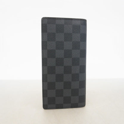 Louis Vuitton Wallet Damier Graphite Portefeuille Brazza Black — view 8