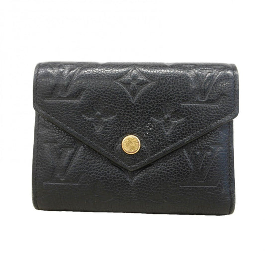 Louis Vuitton Trifold Wallet Monogram Empreinte Portefeuille Victorine Noir