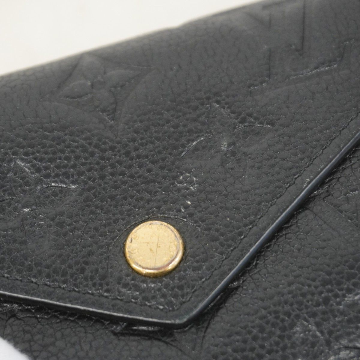 Louis Vuitton Trifold Wallet Monogram Empreinte Portefeuille Victorine Noir — view 7