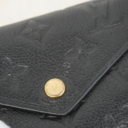 Louis Vuitton Trifold Wallet Monogram Empreinte Portefeuille Victorine Noir — view 7