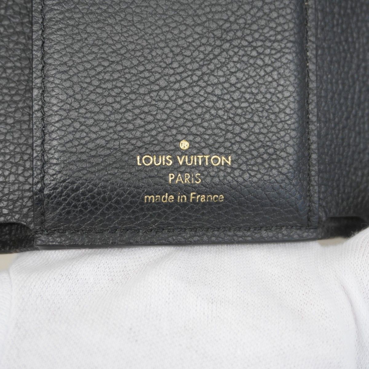 Louis Vuitton Trifold Wallet Monogram Empreinte Portefeuille Victorine Noir — view 4