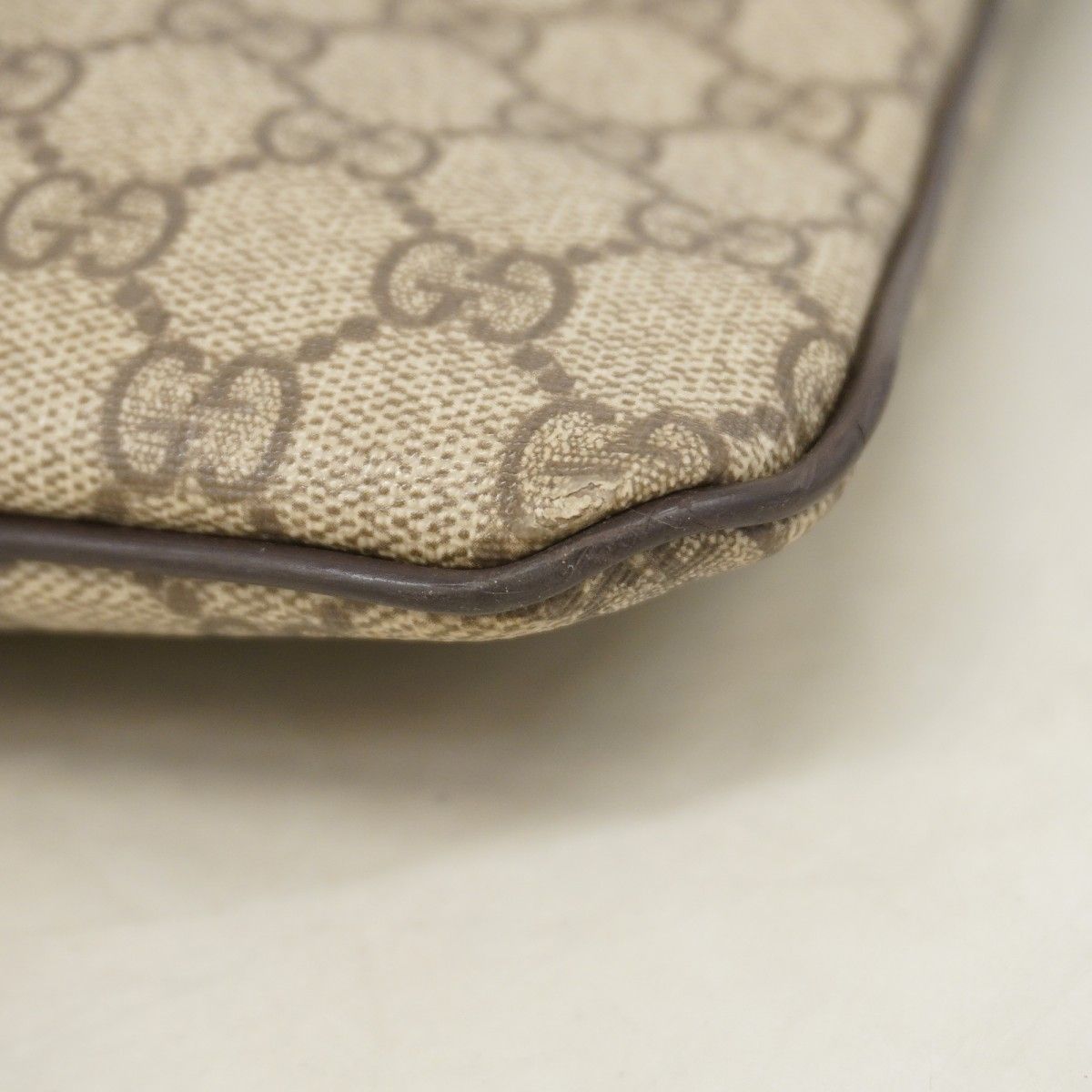 Gucci Shoulder Bag GG Supreme Brown Gold — view 6