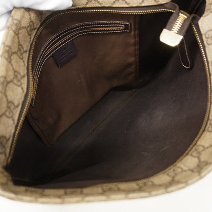 Gucci Shoulder Bag GG Supreme Brown Gold — view 4