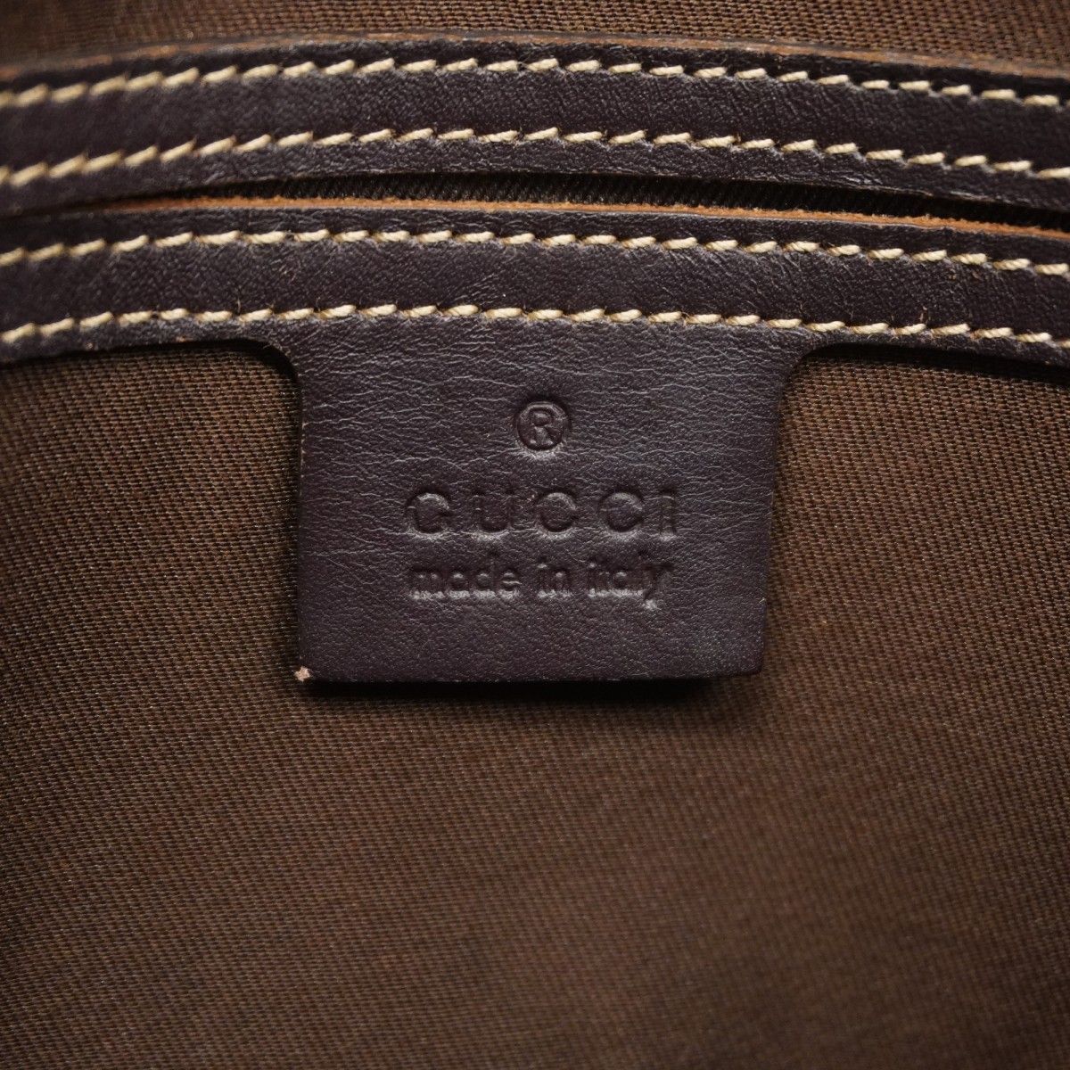 Gucci Shoulder Bag GG Supreme Brown Gold — view 5