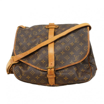 Louis Vuitton Shoulder Bag Monogram Saumur 35 Brown