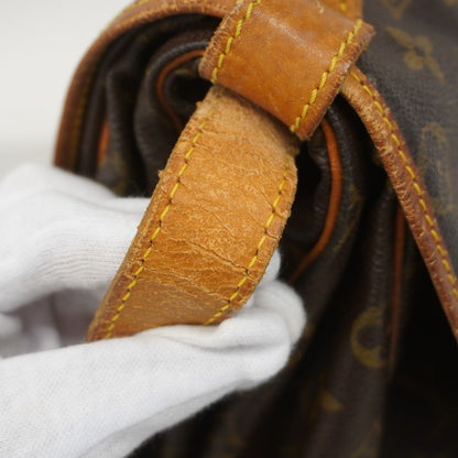 Louis Vuitton Shoulder Bag Monogram Saumur 35 Brown — view 9