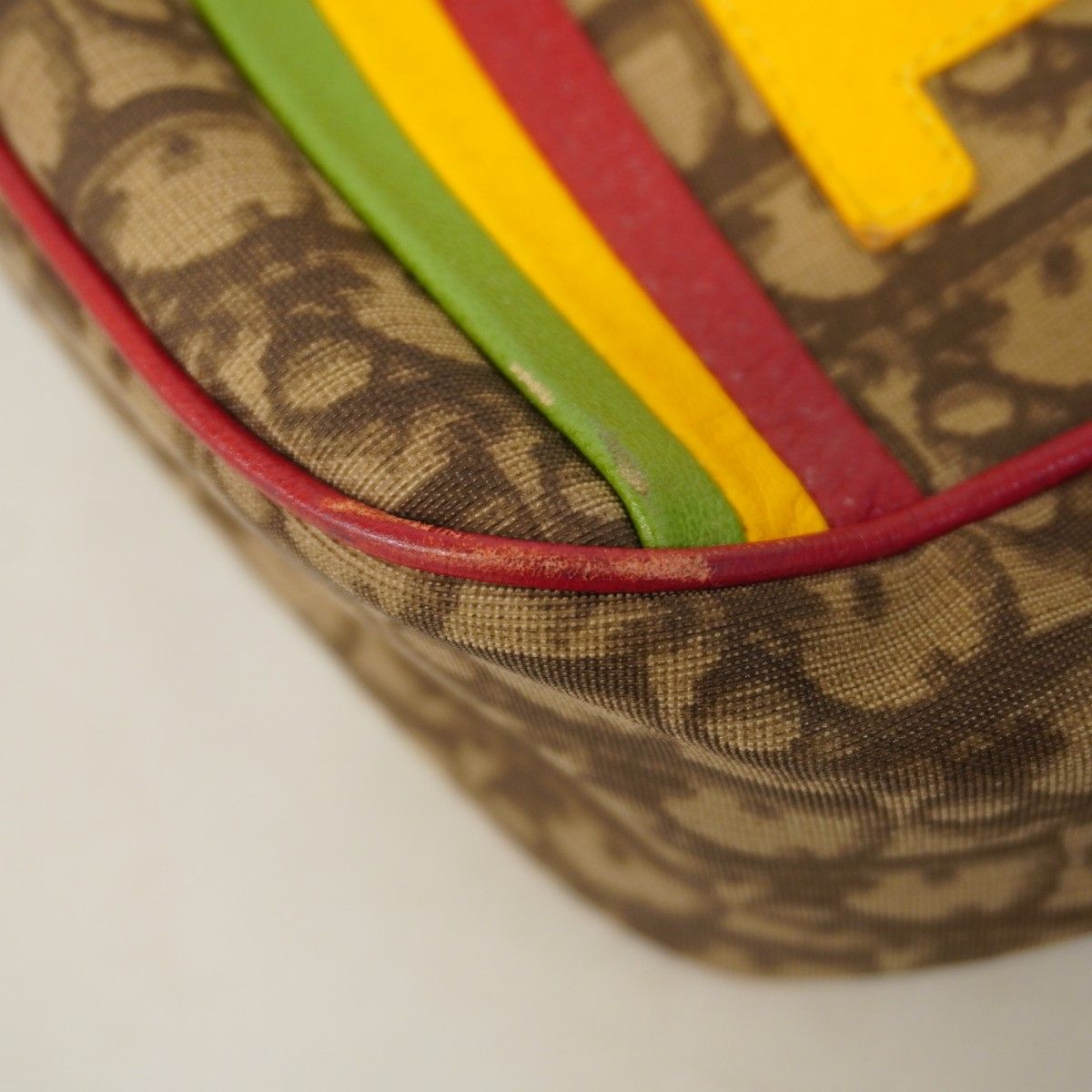 Dior Shoulder Bag Trotter Rasta Brown Silver — view 6