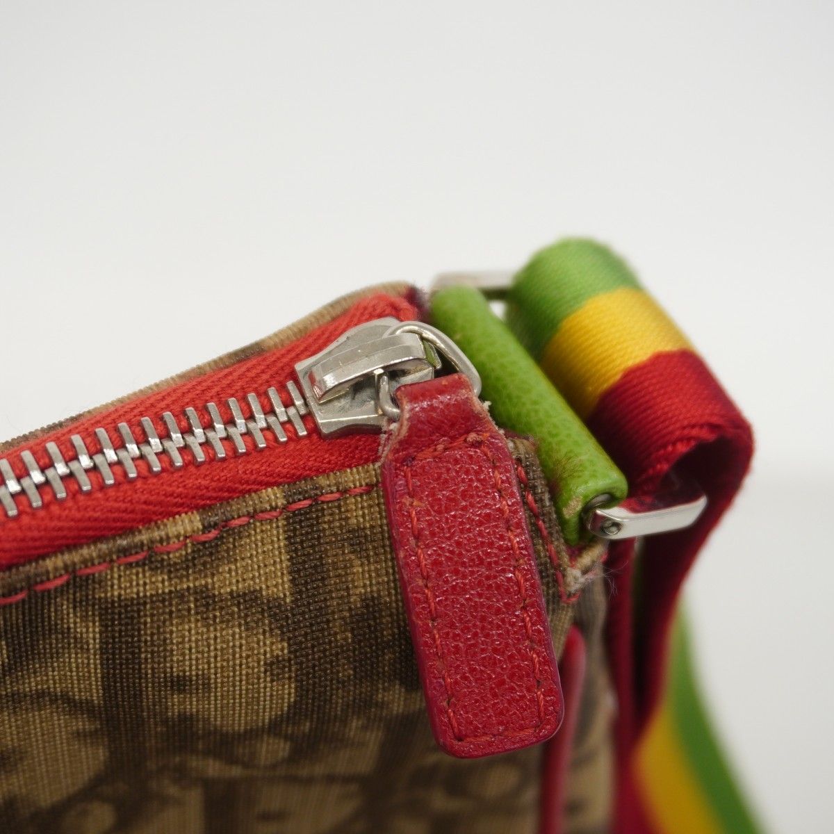 Dior Shoulder Bag Trotter Rasta Brown Silver — view 9