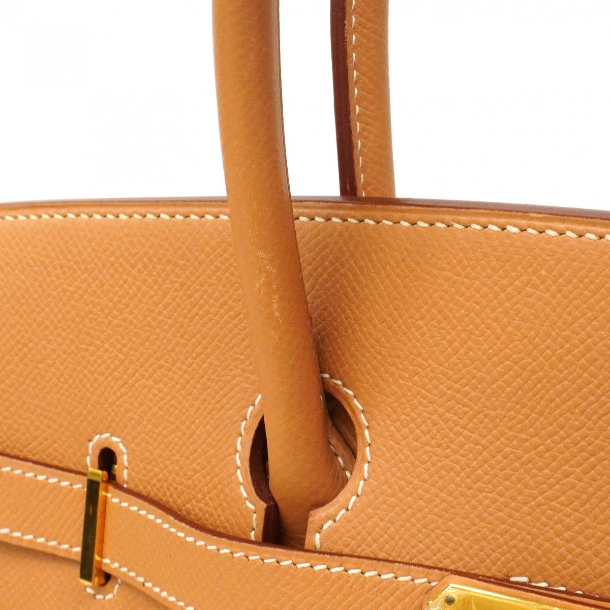 Hermes Handbag Birkin 35 Courchevel Natural Sable Gold — view 8