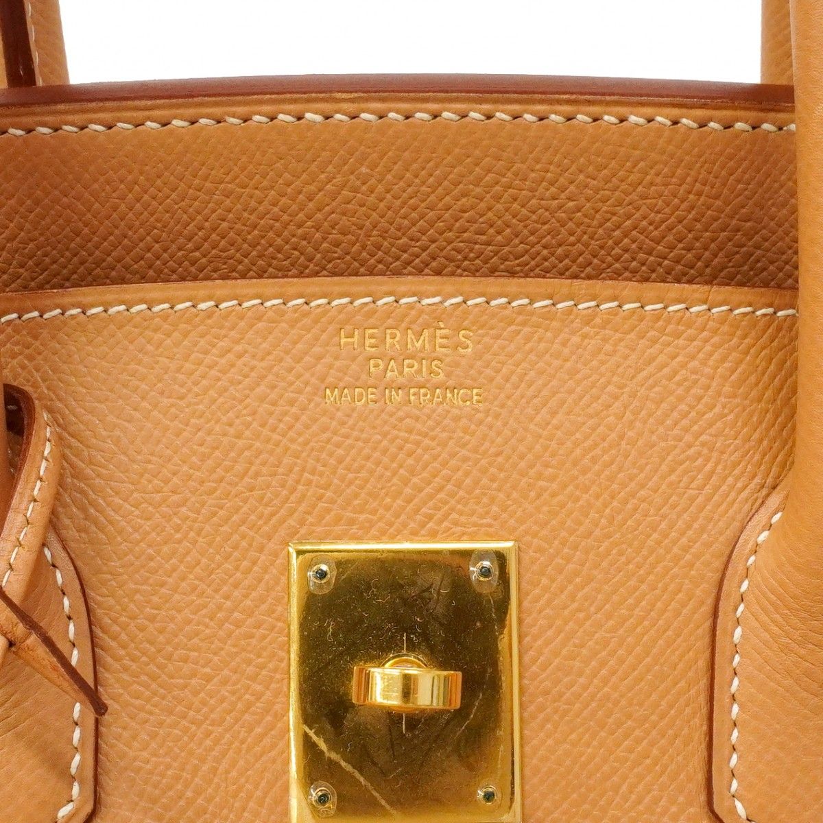 Hermes Handbag Birkin 35 Courchevel Natural Sable Gold — view 5