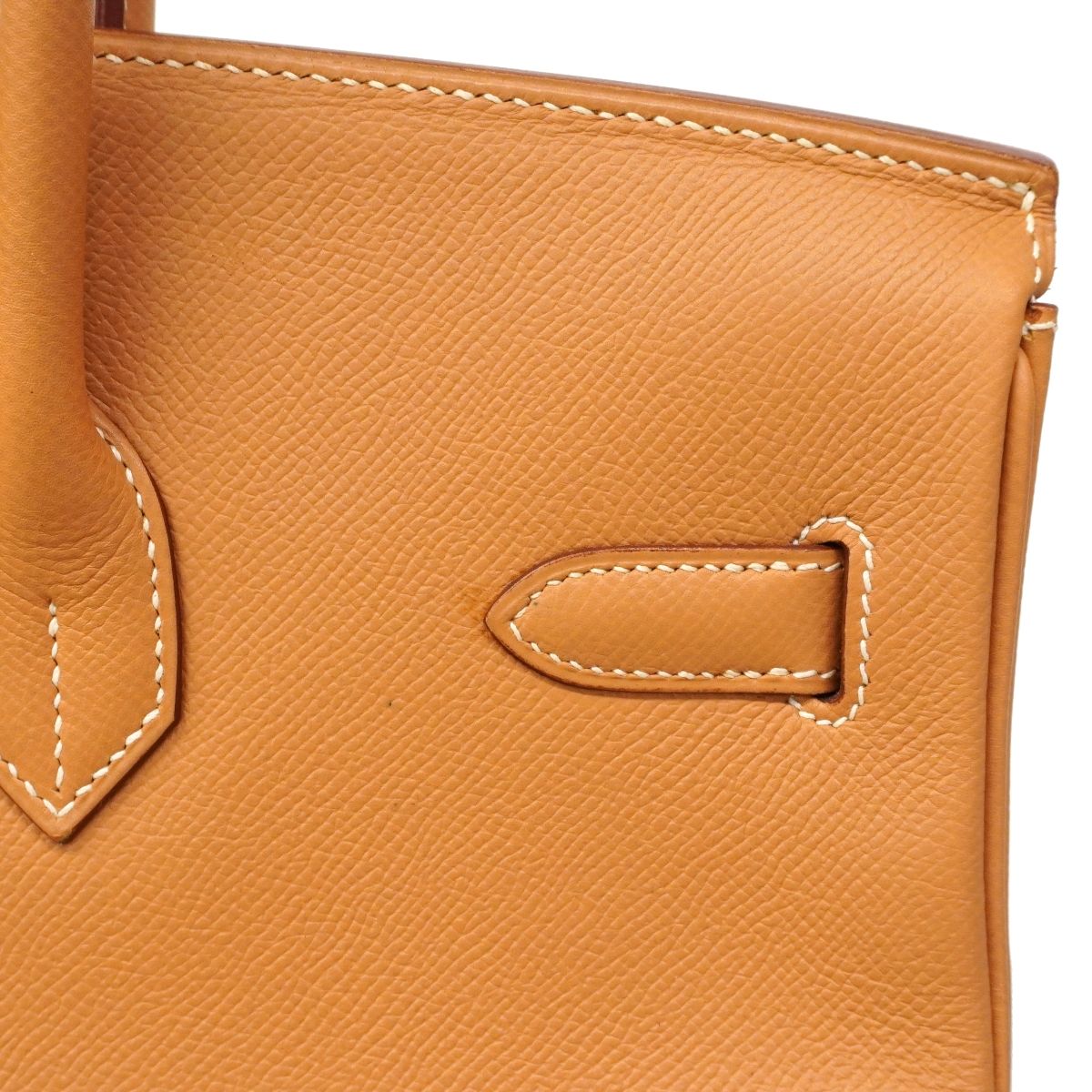 Hermes Handbag Birkin 35 Courchevel Natural Sable Gold — view 9