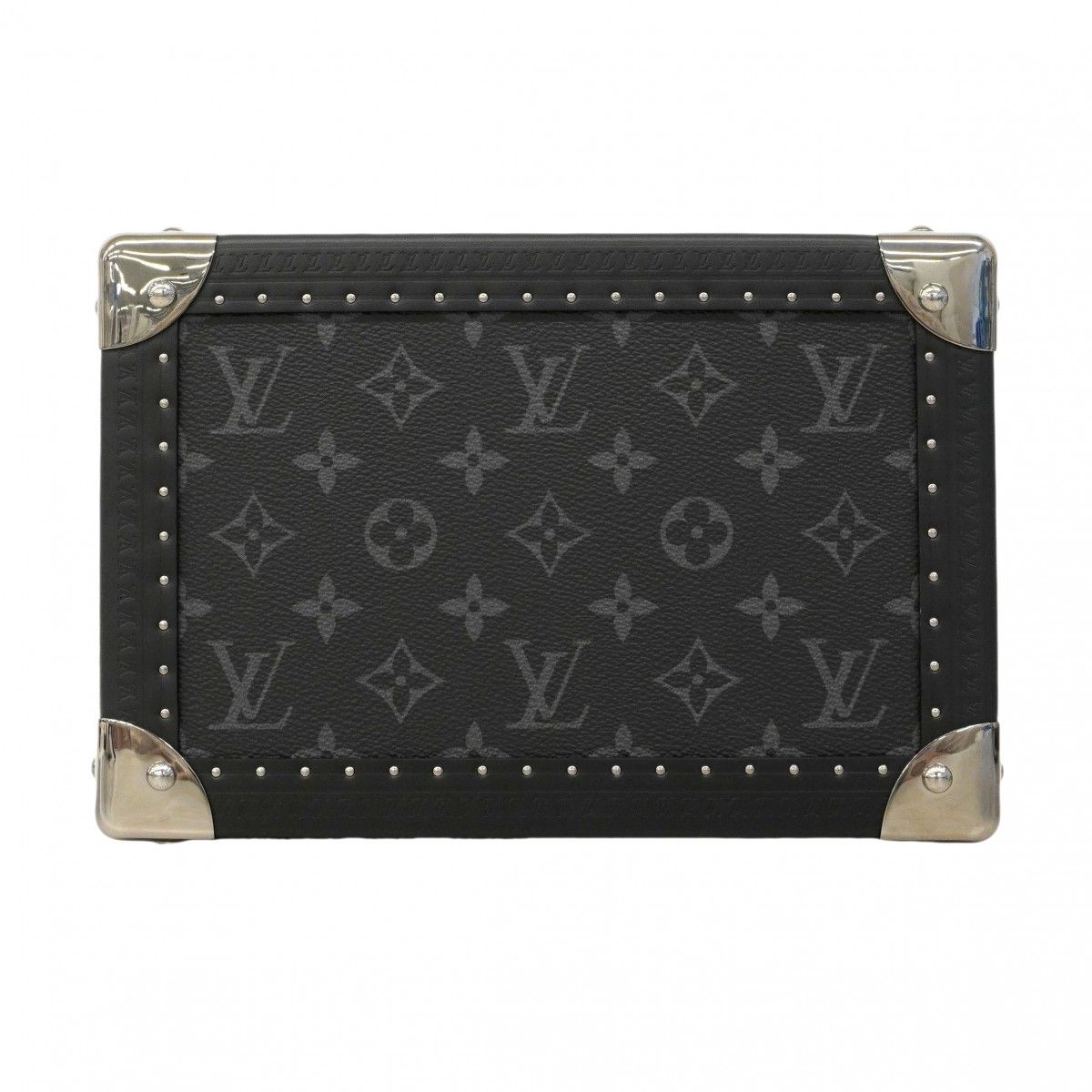 Louis Vuitton Case Monogram Eclipse Coffret Resor 24 Black Shoulder — view 8