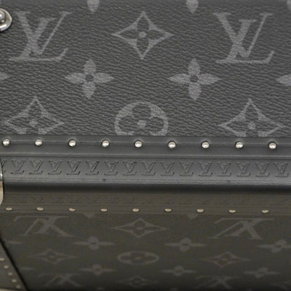 Louis Vuitton Case Monogram Eclipse Coffret Resor 24 Black Shoulder — view 7