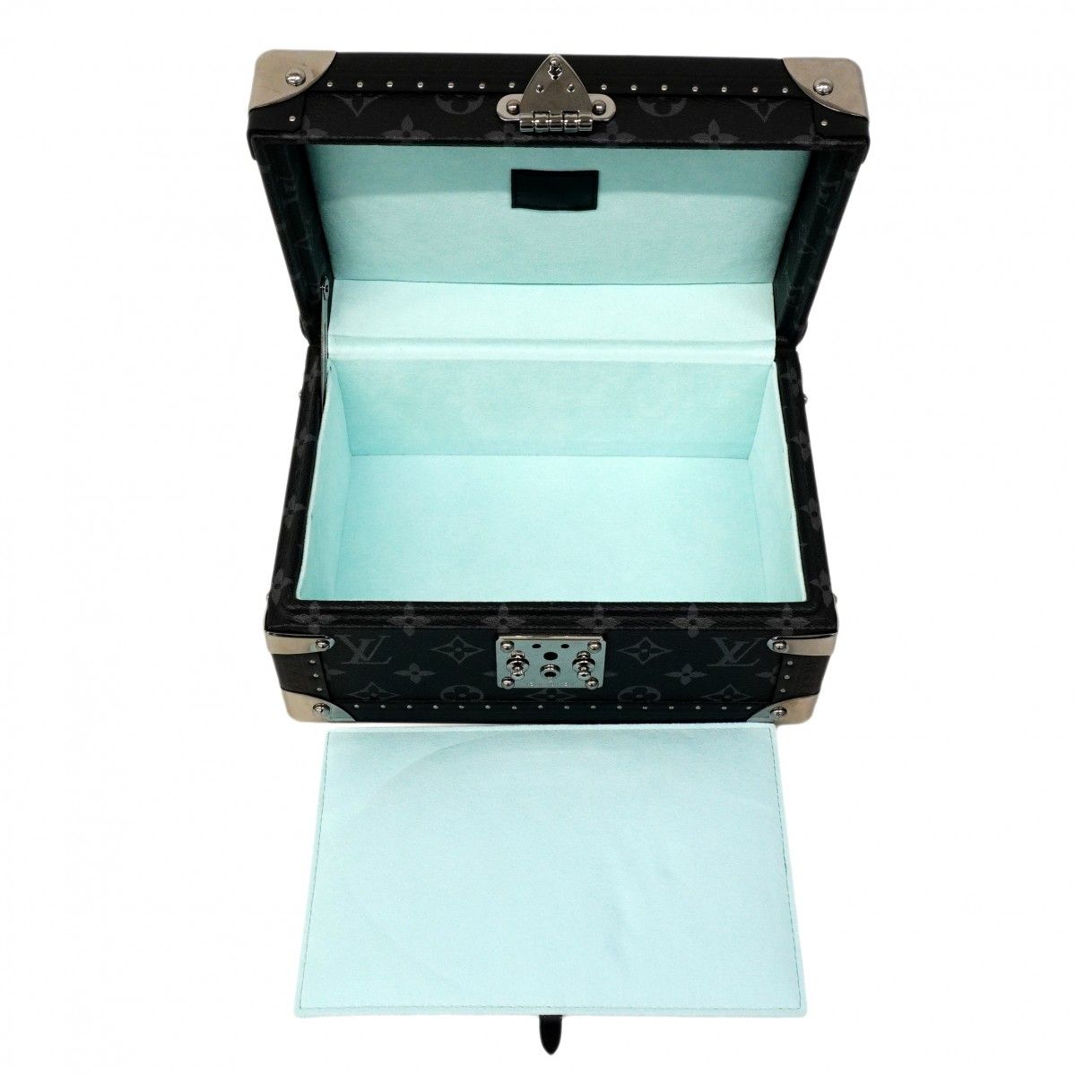Louis Vuitton Case Monogram Eclipse Coffret Resor 24 Black Shoulder — view 4