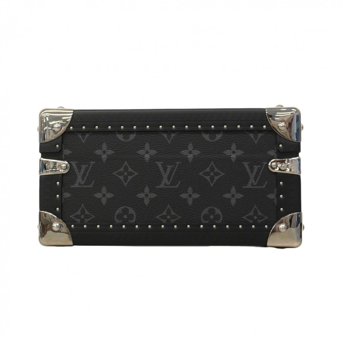 Louis Vuitton Case Monogram Eclipse Coffret Resor 24 Black Shoulder — view 3