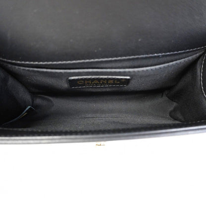 Chanel Shoulder Bag Body Stitch Lambskin Black Chien Pants Gold — view 4