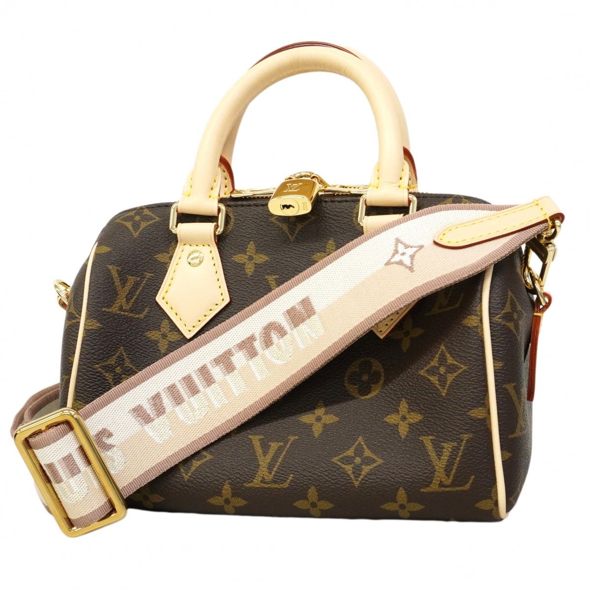 Louis Vuitton Handbag Monogram Speedy Bandouliere 20 Brown Beige 2-Way