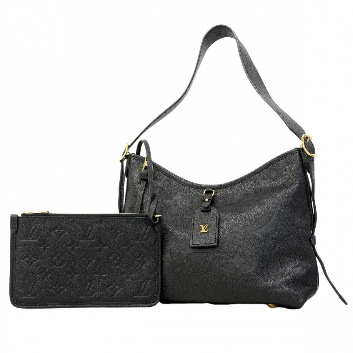 Louis Vuitton Shoulder Bag Monogram Empreinte Carryall Zip NM PM Noir