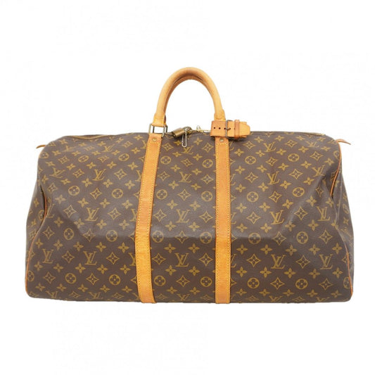 Louis Vuitton Boston Bag Monogram Keepall 55 Brown