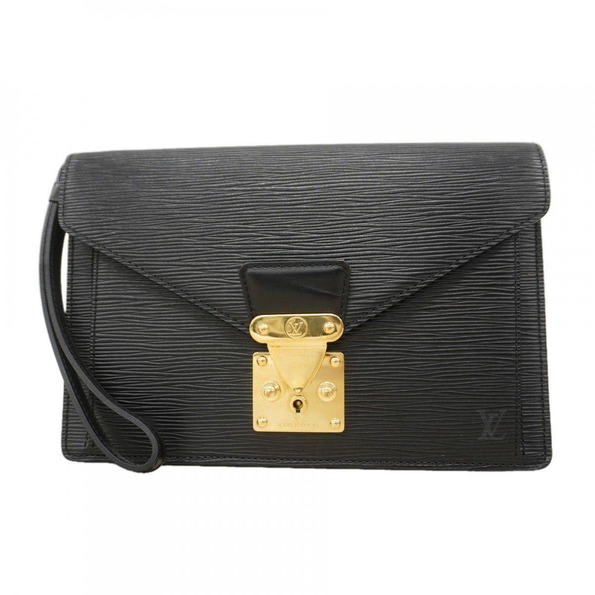 Louis Vuitton Clutch Epi Series Dragonne Noir