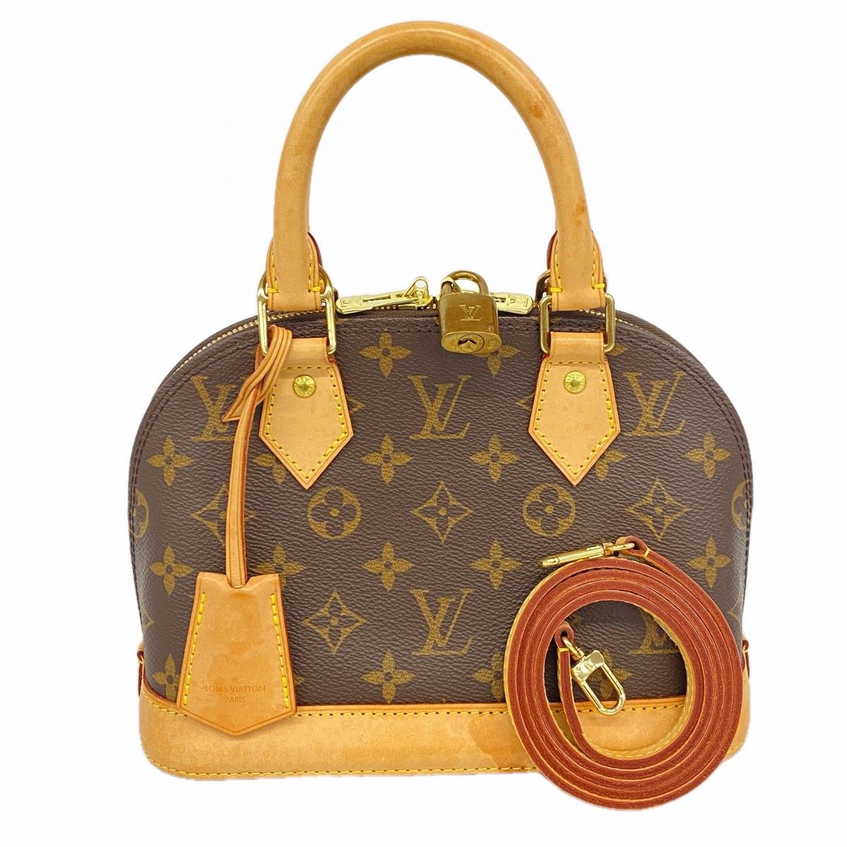Louis Vuitton Handbag Monogram Alma BB Brown 2-Way