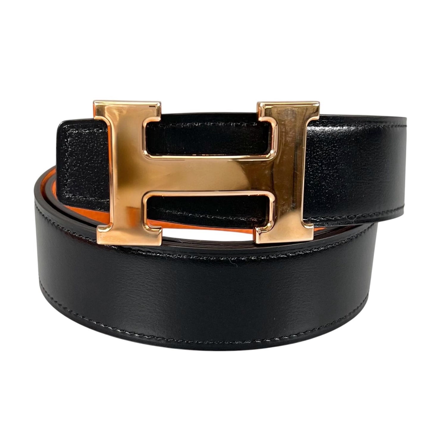 Hermes Belt Constance Black Buckle