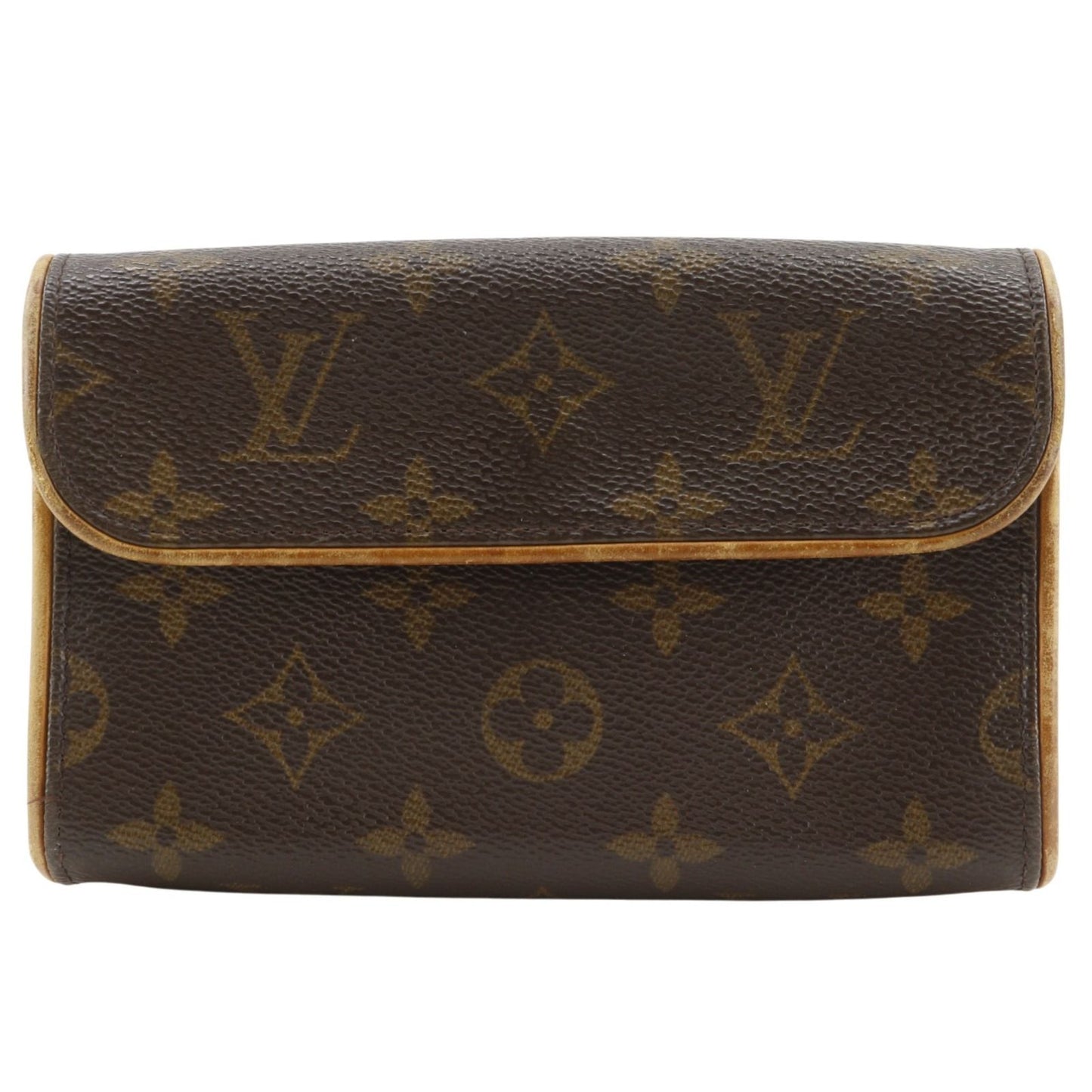 Louis Vuitton Pochette Florentine Hip 2-Way Pouch Monogram Canvas Brown Waist