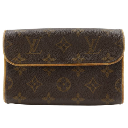 Louis Vuitton Pochette Florentine Hip 2-Way Pouch Monogram Canvas Brown Waist