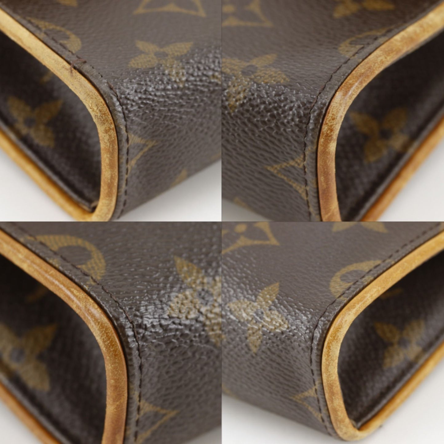 Louis Vuitton Pochette Florentine Hip 2-Way Pouch Monogram Canvas Brown Waist — view 4