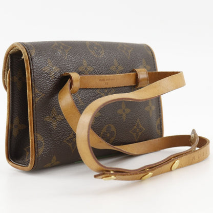 Louis Vuitton Pochette Florentine Hip 2-Way Pouch Monogram Canvas Brown Waist — view 3