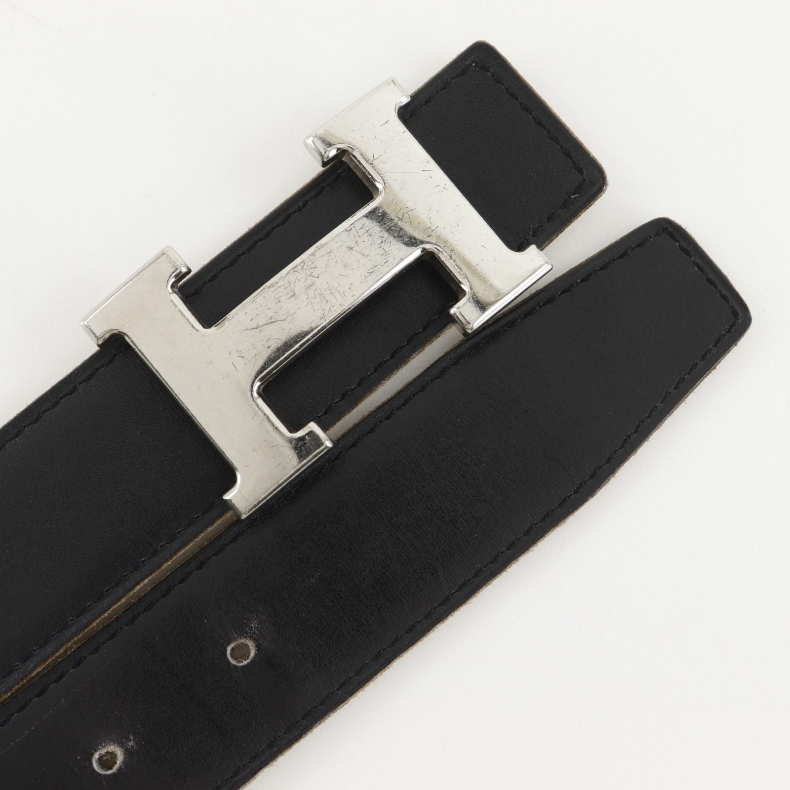 Hermes Belt 85 Reversible Calf Black Brown — view 5