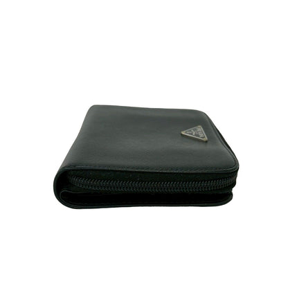 Prada Saffiano Leather Bifold Wallet Mini Black — view 5