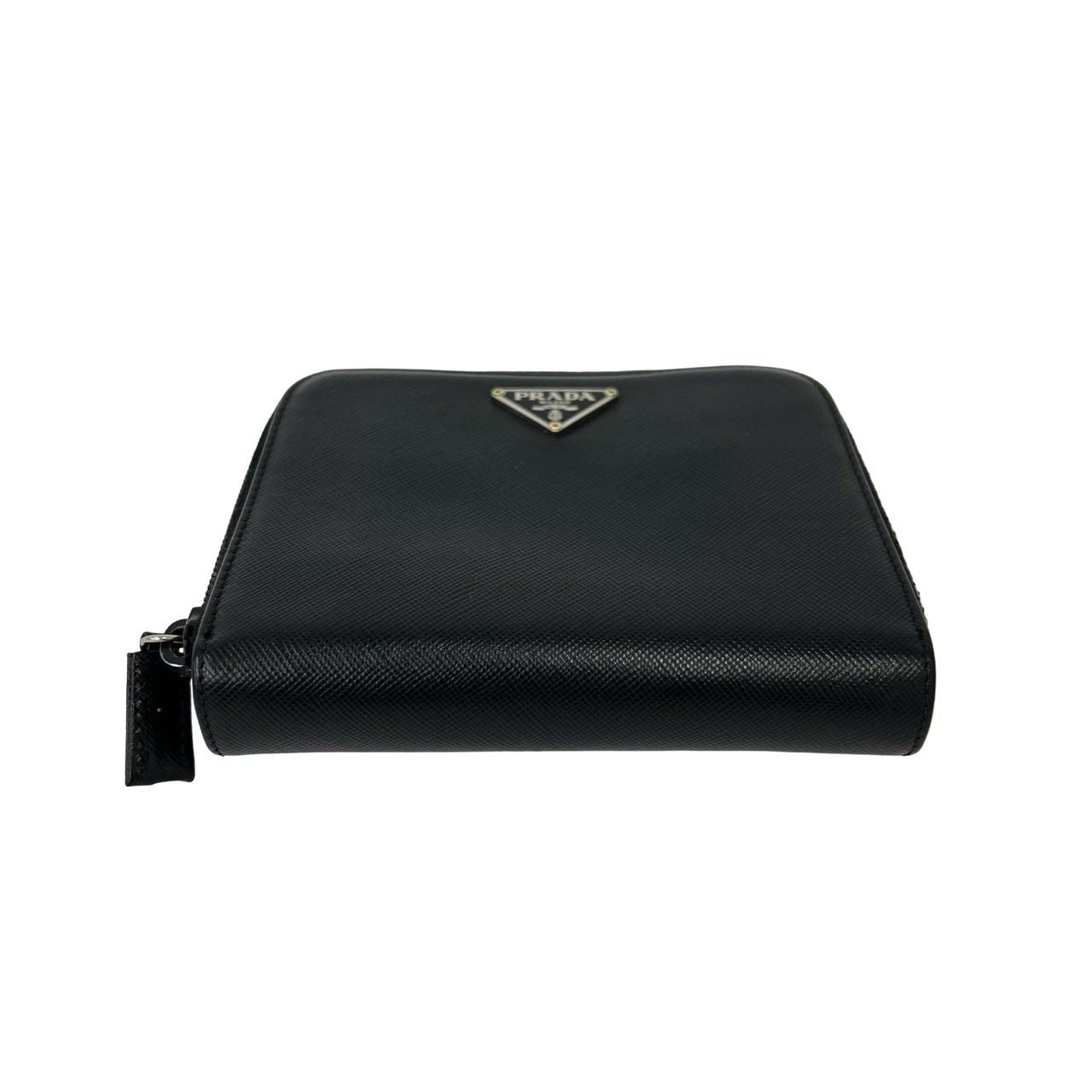 Prada Saffiano Leather Bifold Wallet Mini Black — view 6