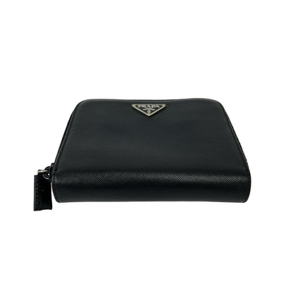 Prada Saffiano Leather Bifold Wallet Mini Black — view 6