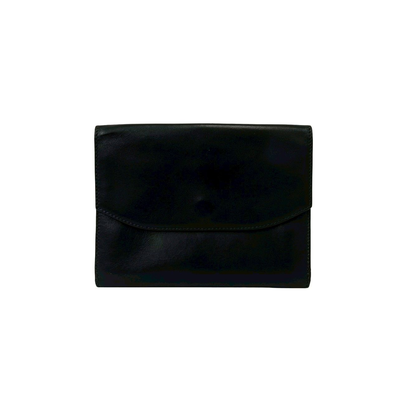 Gucci Vintage GG Logo Leather Bifold Wallet Mini Black — view 2