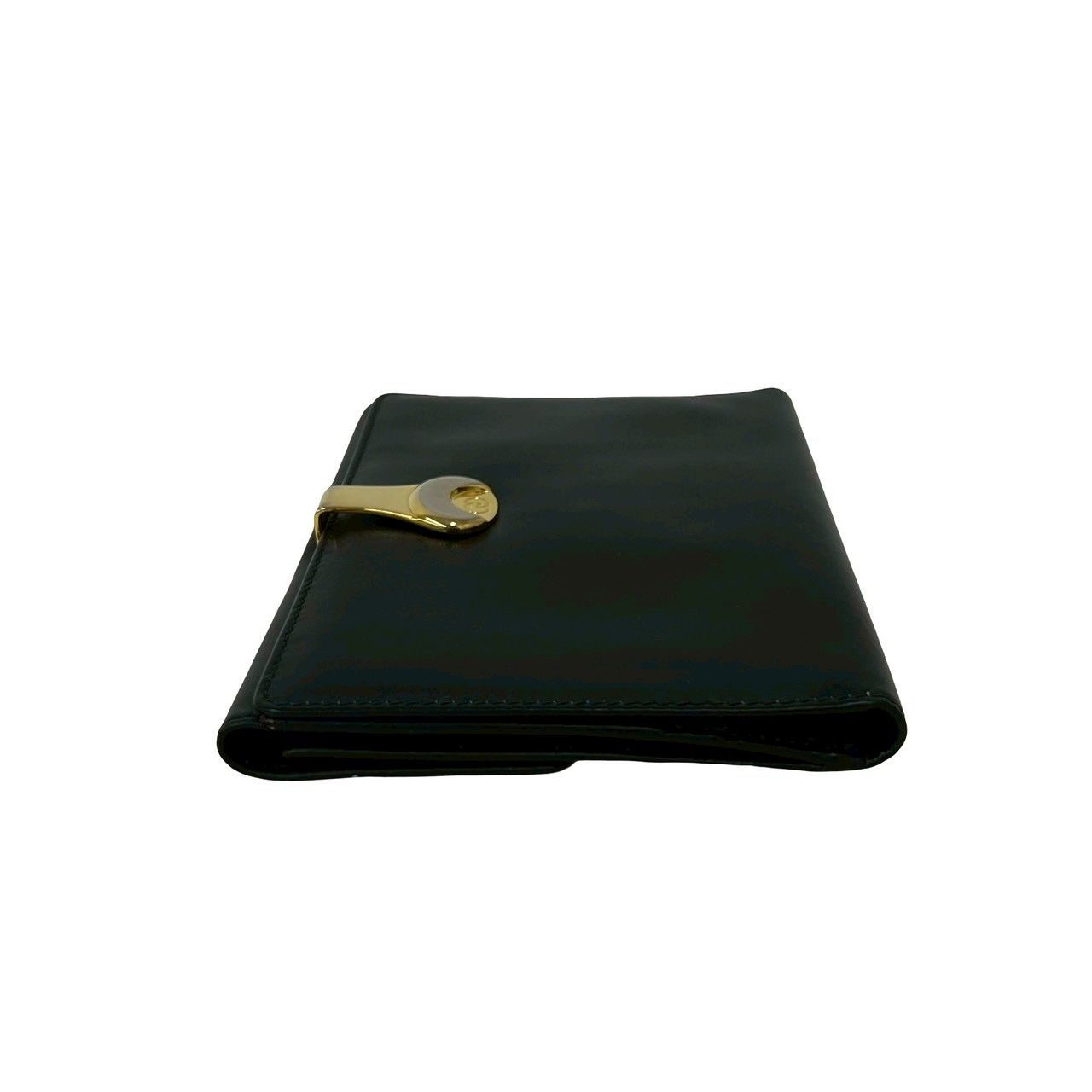 Gucci Vintage GG Logo Leather Bifold Wallet Mini Black — view 4