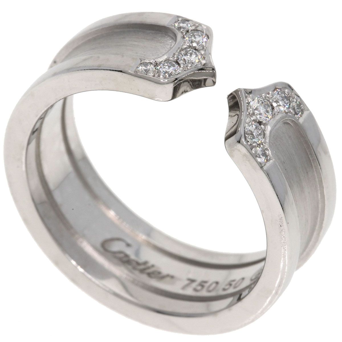 Cartier 50 Ring 18k White Gold