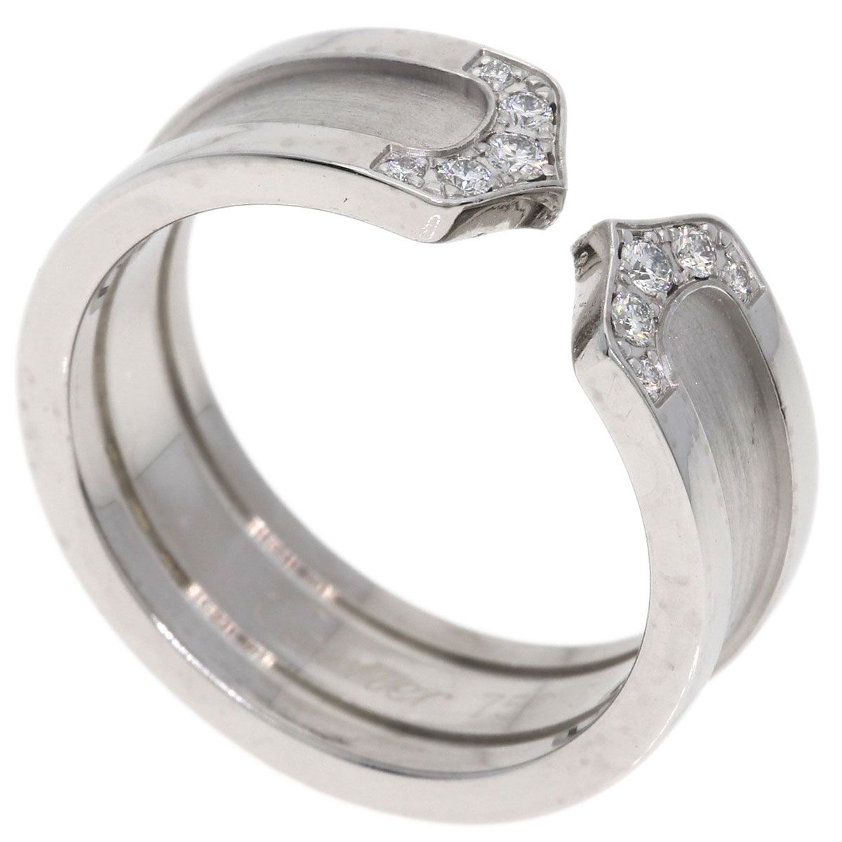 Cartier SM Diamond 52 Ring 18k White Gold