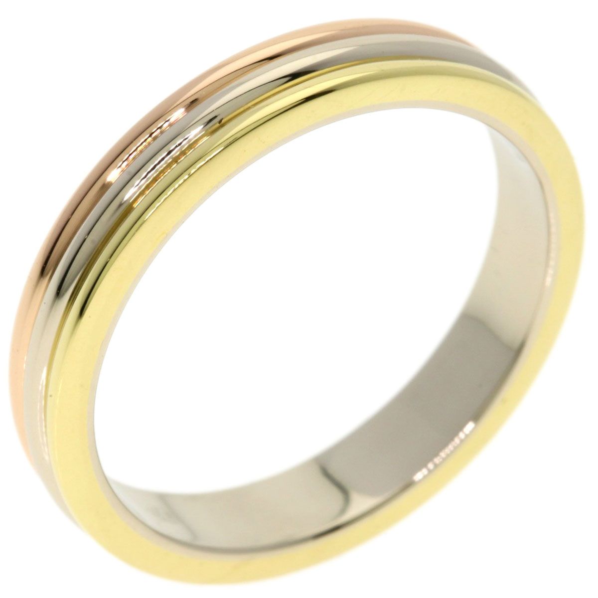 Cartier 57 Ring 18k Yellow Gold 18k Pink White — view 2