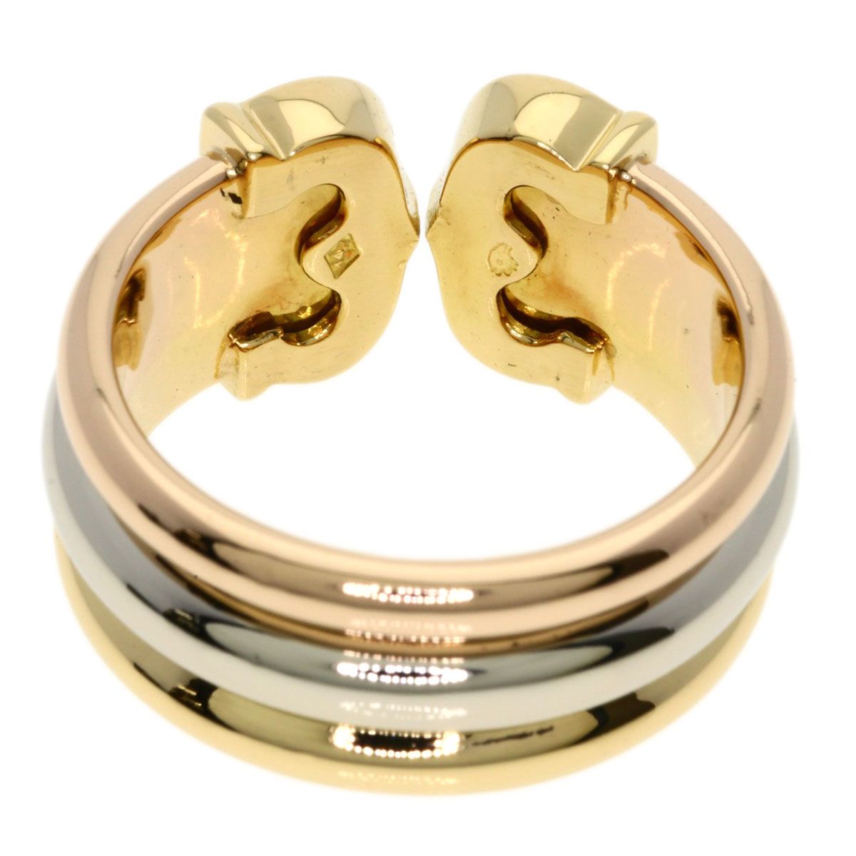 Cartier 2C Ring LM 53 18k Yellow Gold 18k Pink White — view 4