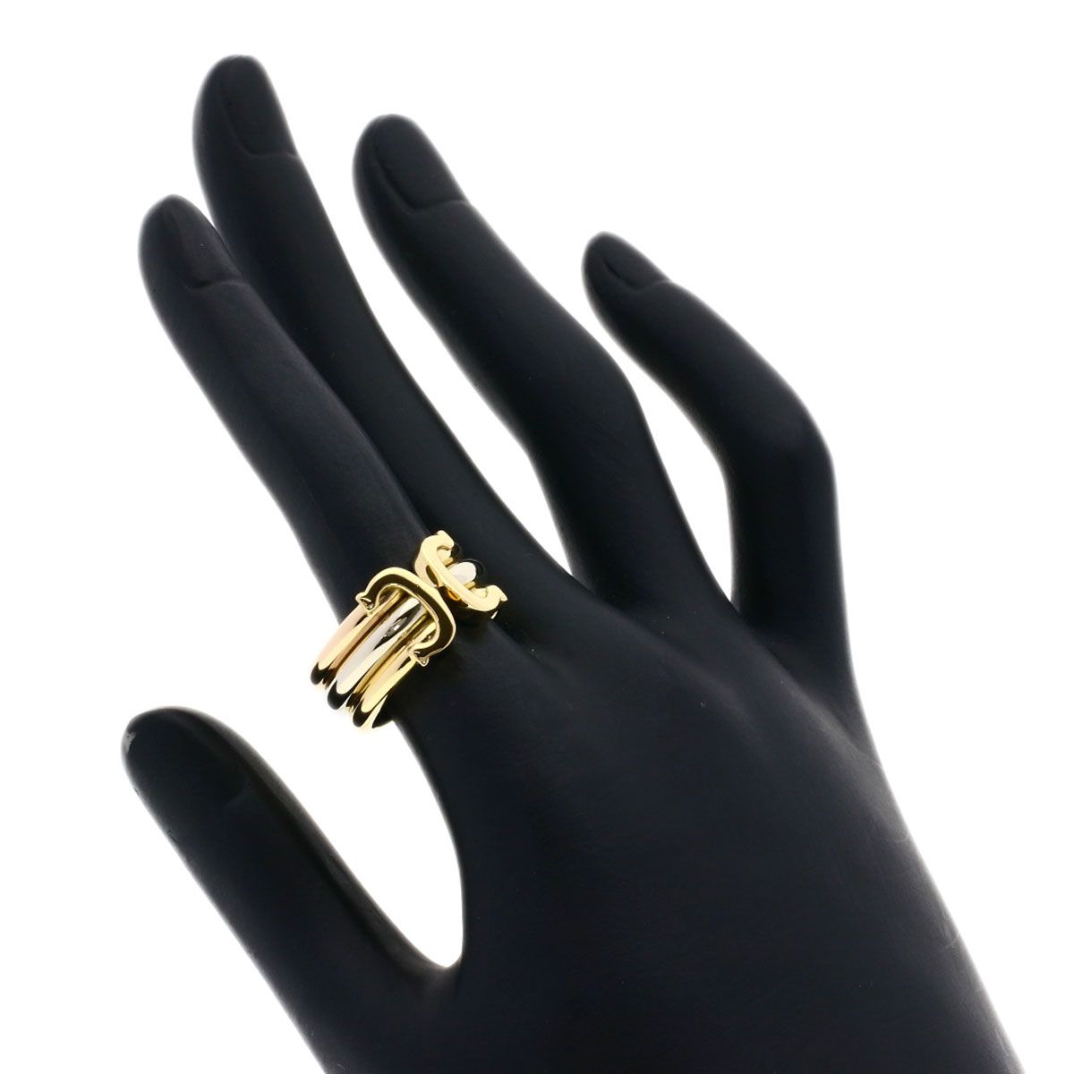 Cartier 2C Ring LM 53 18k Yellow Gold 18k Pink White — view 6