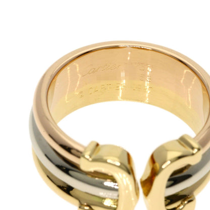 Cartier 2C Ring LM 53 18k Yellow Gold 18k Pink White — view 5