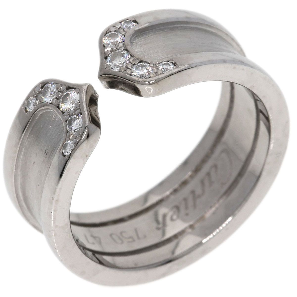 Cartier SM Diamond 47 Ring 18k White Gold — view 2
