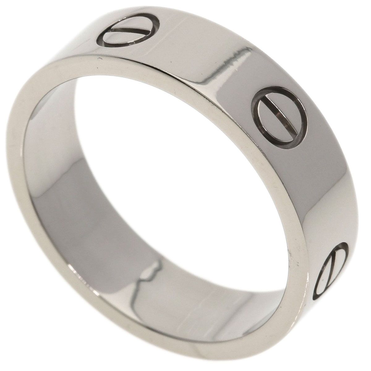 Cartier Love Ring 61 18k White Gold