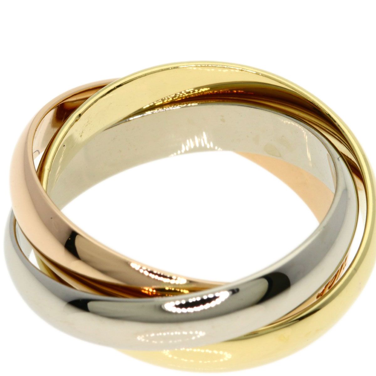 Cartier Trinity 50 Ring 18k Yellow Gold 18k Pink White — view 6